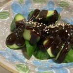 居酒屋 母ちゃん家 - きゅうり　八丁味噌