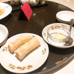 菜香新館 - 海老のウエハース巻き揚げ