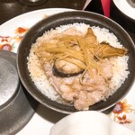 菜香新館 - 塩漬け魚とひき肉のせ蒸しご飯