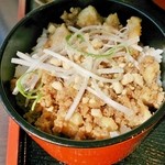 とうふ屋ら～めん - ひき肉ごはん