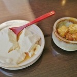 とうふ屋ら～めん - 釜揚げどうふ、揚げだしどうふ（サービス）