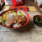 ロジカフェ - 大盃ステーキ丼 1980円+税（税込2178円）R6.7時点