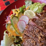 ロジカフェ - 大盃ステーキ丼