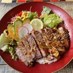 ロジカフェ - 大盃ステーキ丼 1980円+税（税込2178円）R6.7時点