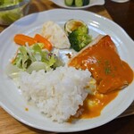 キッチン ブルー グローブ - ワンプレートへ