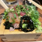 まぐろセンター - 枡に刺身を詰めてみました