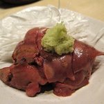 鳥しき - レバ刺し