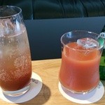 ブルージャム - ハーブ炭酸割り、ブラッドオレンジ