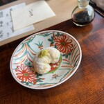 喰い切り しらに田 - 胡麻豆腐