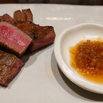 肉料理ふくなが - 超厚切りタンの炭火焼