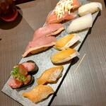 寿司しゃぶしゃぶ ゆず庵 - お寿司たち