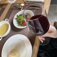 Restaurant al camon - １杯目　オーガニックワインだったよ