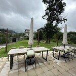 手打ちうどん ヤマエ - テラス席