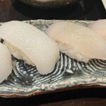 なりかつ - いかと平目の握り