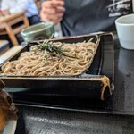 蕎麦舗ふじたや - 使い込まれた竹の器