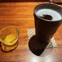 神楽坂 坂の花 - 生ビールとマンゴー酒