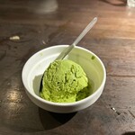炭火焼肉 焼きしゃぶ にく式 - ⑯アイスクリーム（抹茶）