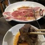 炭火焼肉 焼きしゃぶ にく式 琴似店 - 焼きシャブカルビ