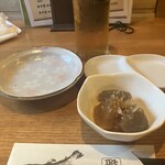博多海鮮 雅 - お通し　こんにゃくと大根の煮物
