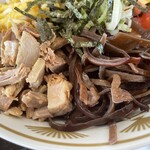 ラーメン もっけだの - 2024夏限定『冷やし中華+マヨネーズ』のトッピング