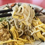 ラーメン もっけだの - 2024夏限定『冷やし中華+マヨネーズ』の麺