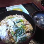 Ganso Shijimi Ramen Wakayama - カツ丼としじみ汁のセット