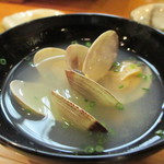 日本橋橘町　都寿司 - お椀（浅利）