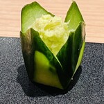 蓬左茶寮 - 胡瓜と山葵