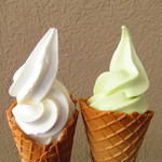 ミルク工房 モリヤ - 守谷さんちのソフトクリーム、アンデスメロンソフトクリーム