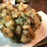 そば遊歩 - 小柱･小海老の掻き揚げ