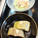 ゴハンヤユースケ - 鱧の煮凝り、茄子