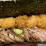 鮨 生成り - ウニとのどぐろの手巻き
