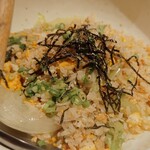 炙りと旬菜 旨い酒 ひで - レタスとしらすのチャーハン