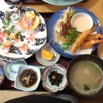 市場食堂ぶえんかん - エビずくしです。