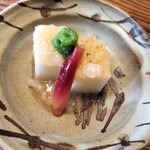 259391030 - 長芋のすり身　おくらのすり潰しと海老のジュレ