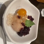 シノン - 桃のコンポートアイスクリームぞえ