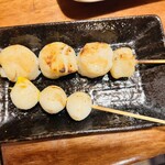 まさき - ホタテ串、うずら