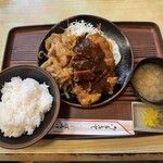 ぼうげつ - とんかつ&スタミナ焼き 1,300円