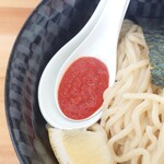 麺処 駒繋 - つけ麺（こってり）並（ゆず唐辛子トッピング）