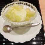 蓬左茶寮 - メロンのパンナコッタ