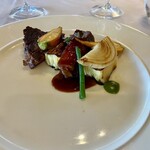 ‘Ama ‘Ama - "和牛"Filetの、なんとか、かんとか。付け合わせもむちゃくちゃ美味しかった。