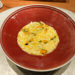 草片 - ぼっちゃんかぼちゃリゾット。チーズ入り