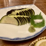 郷土酒亭 元祖 炉ばた - 水茄子の刺身