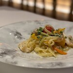 259439191 - ◉つぶ貝と夏野菜のタリオリーニ