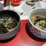 割烹よし田 博多店屋町店 - ゴマ鯖(左)と鯛茶漬け(右)