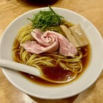 中華そば ココカラサキゑ - オリーブイリコと鯛煮干の冷やし 1100円　※限定