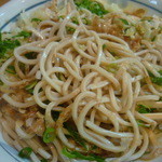 麺処 あわた - ぶっかけそば（冷）麺はこんな感じ