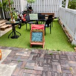 Cafe むじか - オープン表示のボード。