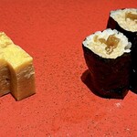 博多 鮨 まつもと - かんぴょう巻き、玉子