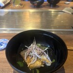 くずし鉄板 あばぐら - 椀物　すだち鮎